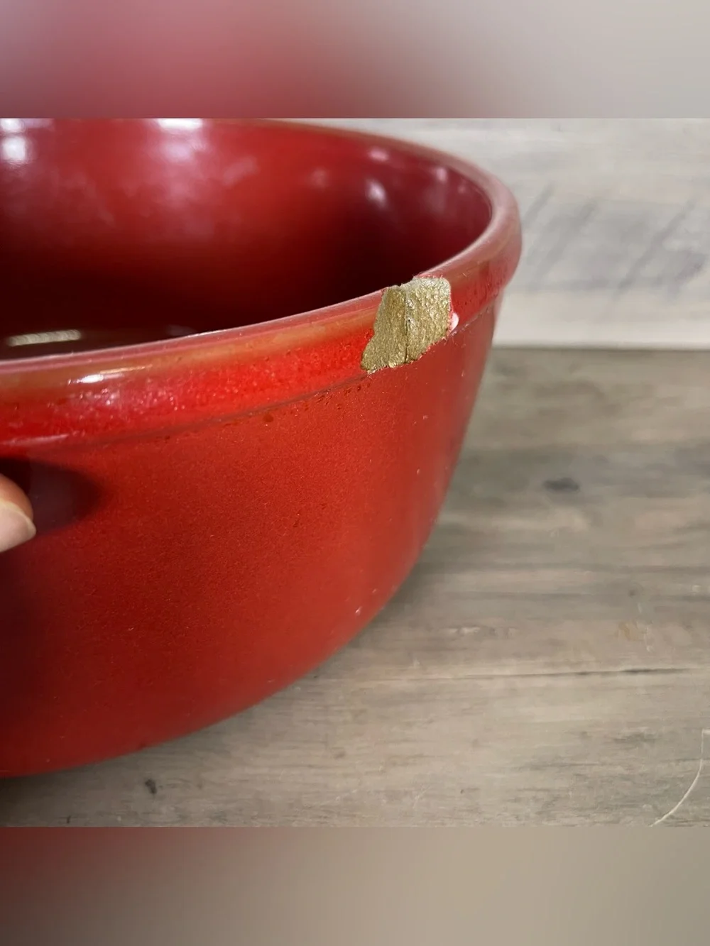 Emile Henry France Large Red Dutch Pot